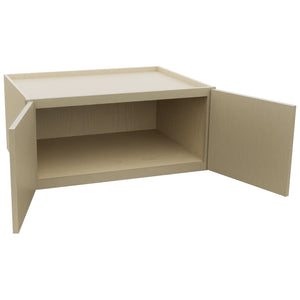 Fabuwood Luxe Desert Oak W331524 Wall Deep Cabinet, Open View