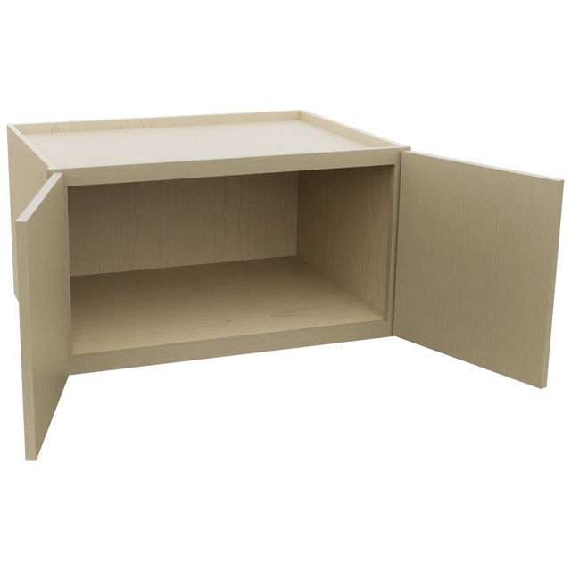 Fabuwood Luxe Desert Oak W331824 Wall Deep Cabinet, Open View