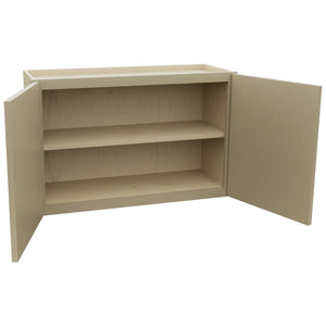 Fabuwood Luxe Desert Oak W3321 Wall Standard Cabinet, Open View