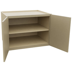 Fabuwood Luxe Desert Oak W332424 Wall Deep Cabinet, Open View