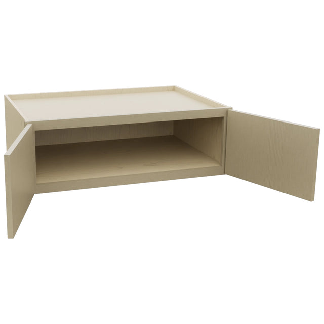 Fabuwood Luxe Desert Oak W361224 Wall Deep Cabinet, Open View