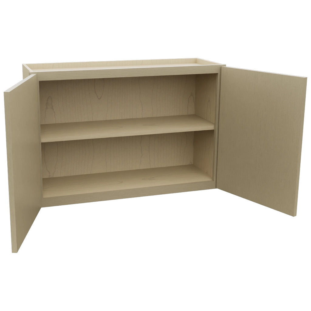 Fabuwood Luxe Desert Oak W3624 Wall Standard Cabinet, Open View