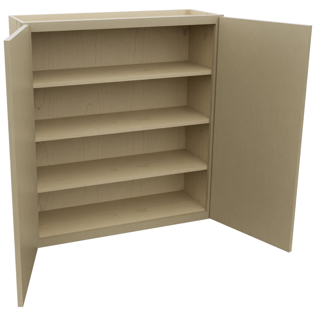 Fabuwood Luxe Desert Oak W3639 Wall Standard Cabinet, Open View