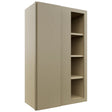 Fabuwood Luxe Desert Oak WBC2439 Wall Corner Blind Cabinet, Front View