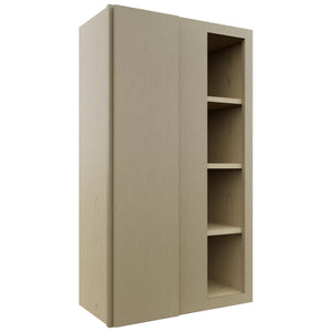 Fabuwood Luxe Desert Oak WBC2442 Wall Corner Blind Cabinet, Front View