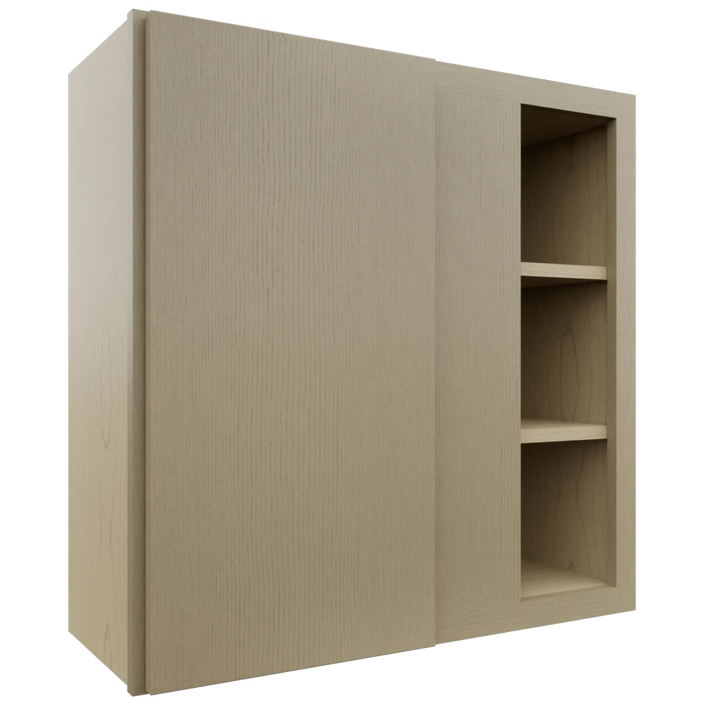 Fabuwood Luxe Desert Oak WBC3030 Wall Corner Blind Cabinet, Front View