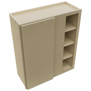 Fabuwood Luxe Desert Oak WBC3036 Wall Corner Blind Cabinet, Top View