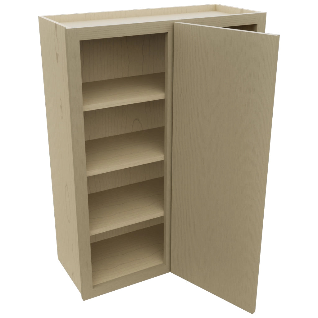 Fabuwood Luxe Desert Oak WBC3039 Wall Corner Blind Cabinet, Open View