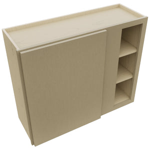 Fabuwood Luxe Desert Oak WBC3630 Wall Corner Blind Cabinet, Top View