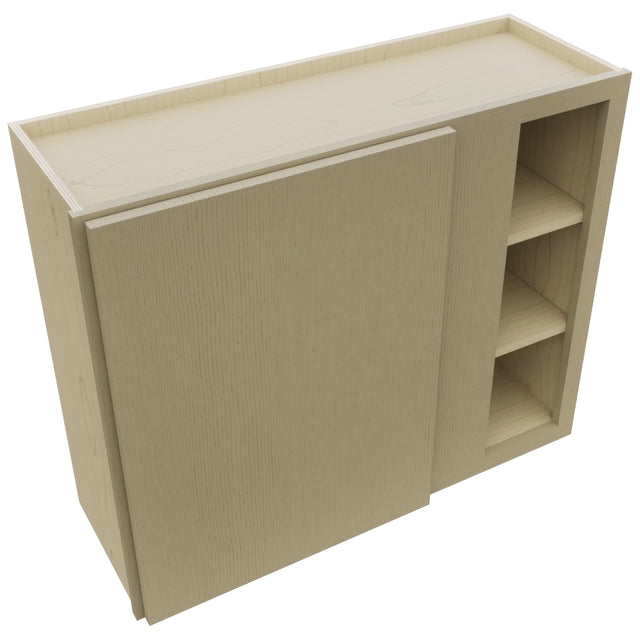 Fabuwood Luxe Desert Oak WBC3630 Wall Corner Blind Cabinet, Top View