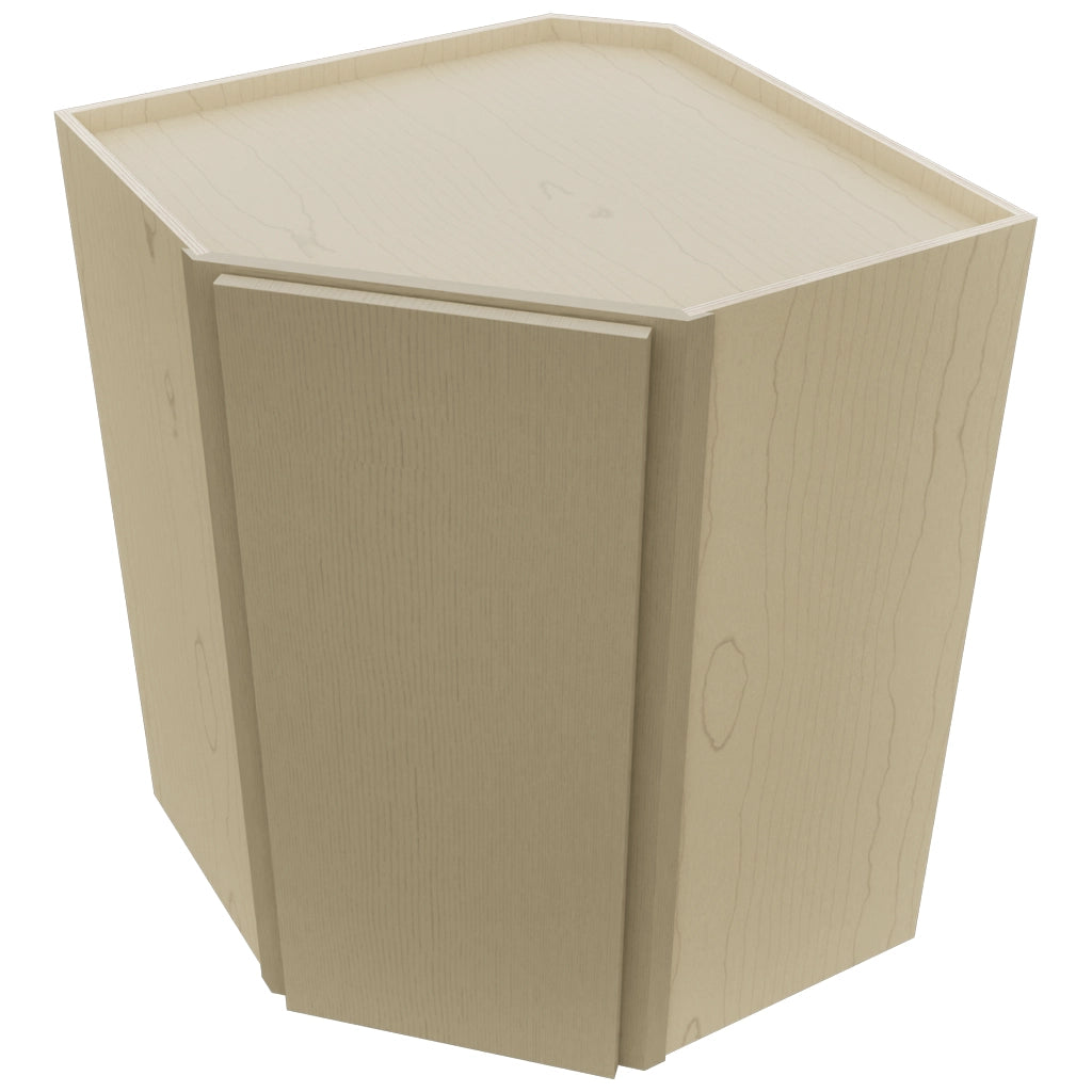 Fabuwood Luxe Desert Oak WDC2736 Wall Corner Diagonal Cabinet, Top View