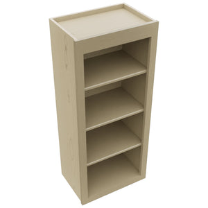 Fabuwood Luxe Desert Oak WOS1842 Wall Open Shelf, Top View
