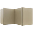 Fabuwood Luxe Desert Oak WPC2415 Wall Corner Pie Cabinet, Front View