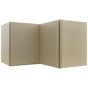 Fabuwood Luxe Desert Oak WPC2415 Wall Corner Pie Cabinet, Front View