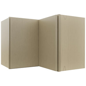 Fabuwood Luxe Desert Oak WPC2418 Wall Corner Pie Cabinet, Front View