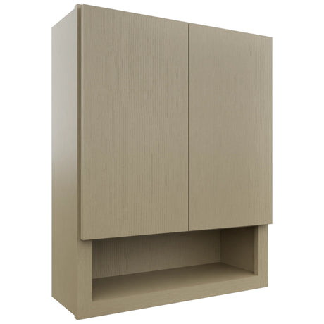 Fabuwood Luxe Desert Oak WVS2430 Vanity Wall Storage, Front View