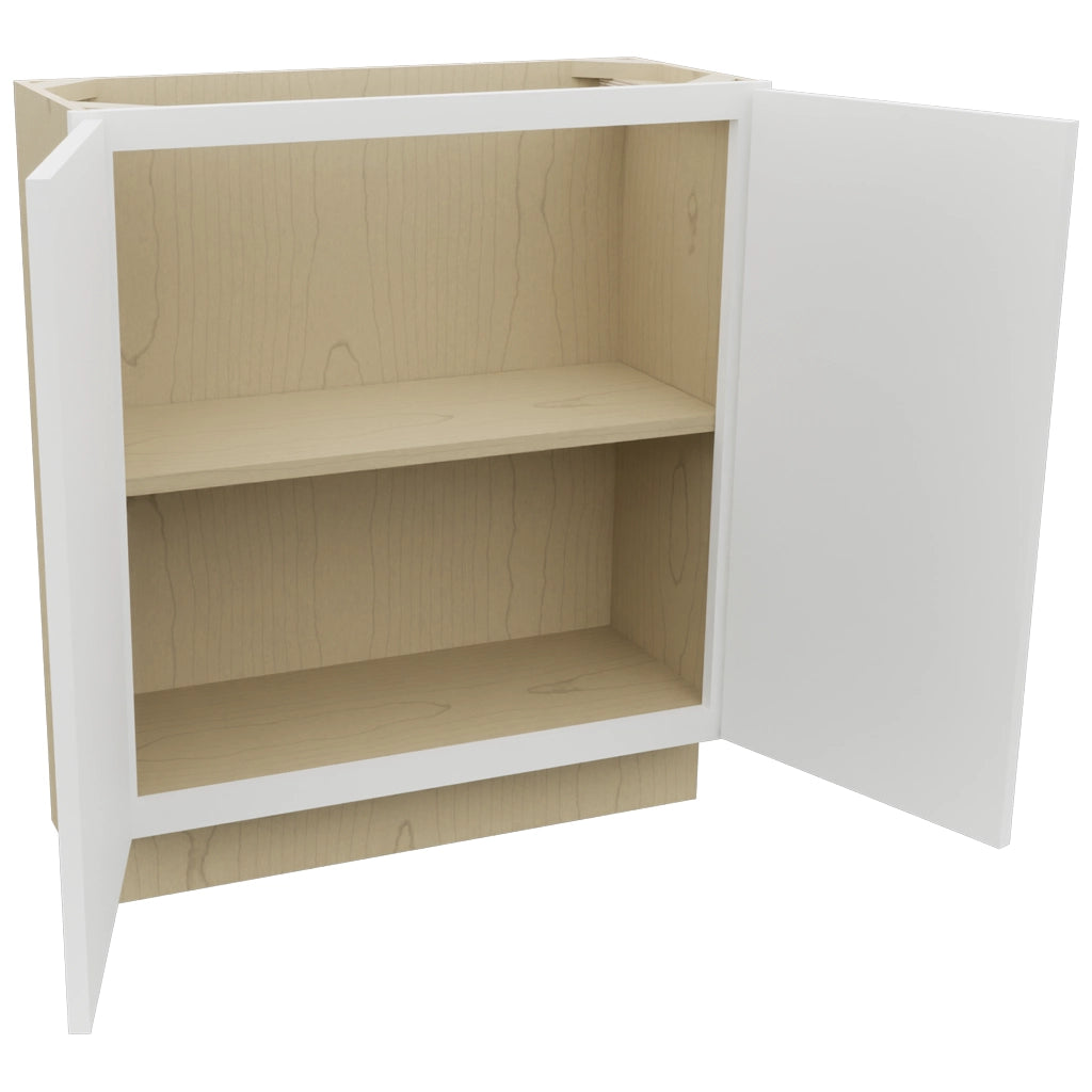 Fabuwood Luxe Frost B30FD-12D Base Full Door Cabinet, Open View