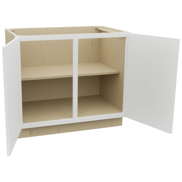 Fabuwood Luxe Frost B39FD Base Full Door Cabinet, Open View