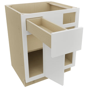 Fabuwood Luxe Frost BLB36/39 Base Corner Blind Cabinet, Open View