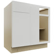Fabuwood Luxe Frost BLB39/42 Base Corner Blind Cabinet, Front View