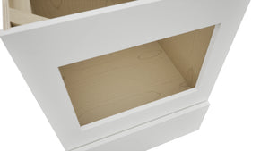 Fabuwood Luxe Frost BMC24 Base Microwave Cabinet, Detail View