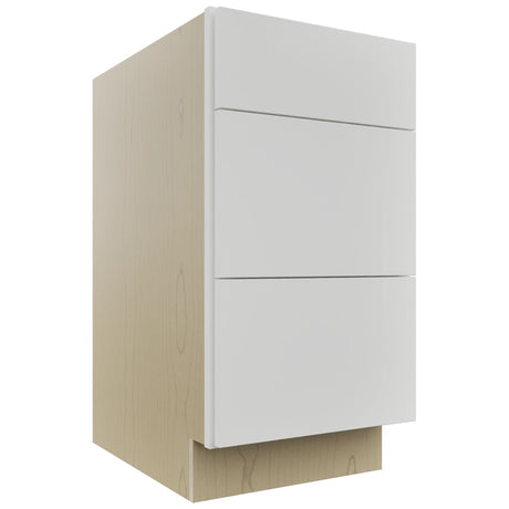 Fabuwood Luxe Frost DB18 Base 3 Drawers Cabinet, Front View
