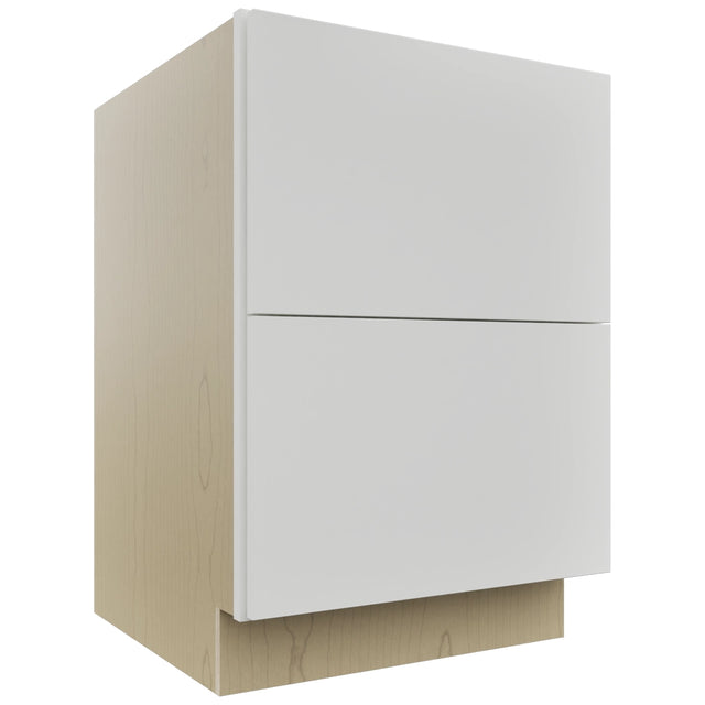 Fabuwood Luxe Frost DB24-2 Base 2 Drawers Cabinet, Front View