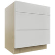 Fabuwood Luxe Frost DB30 Base 3 Drawers Cabinet, Front View