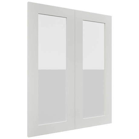 Fabuwood Luxe Frost DS GDW2430 Wall Glass Door, Front View