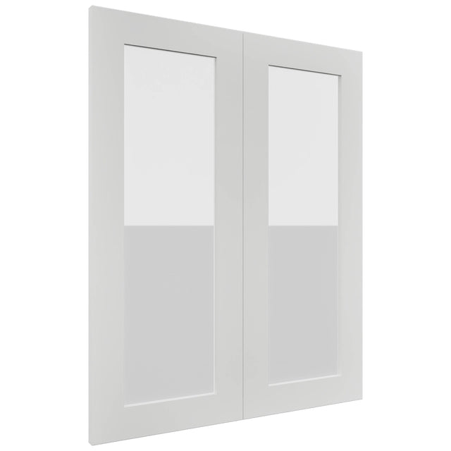 Fabuwood Luxe Frost DS GDW2430 Wall Glass Door, Front View