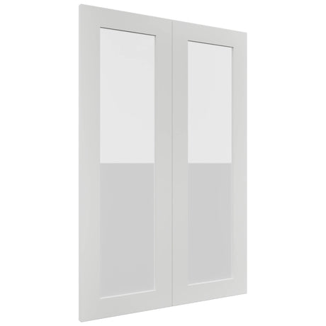 Fabuwood Luxe Frost DS GDW2436 Wall Glass Door, Front View