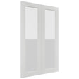 Fabuwood Luxe Frost DS GDW2439 Wall Glass Door, Front View