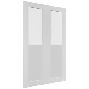 Fabuwood Luxe Frost DS GDW2439 Wall Glass Door, Front View