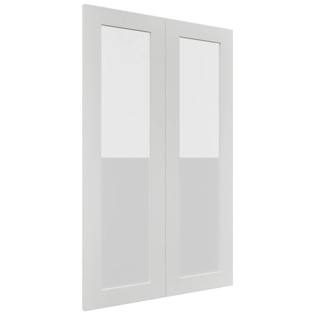 Fabuwood Luxe Frost DS GDW2439 Wall Glass Door, Front View