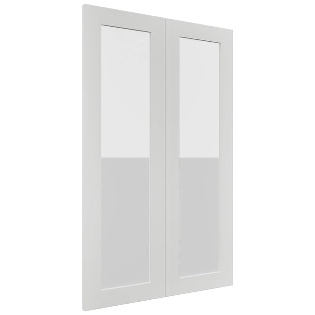 Fabuwood Luxe Frost DS GDW2439 Wall Glass Door, Front View