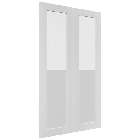 Fabuwood Luxe Frost DS GDW2442 Wall Glass Door, Front View