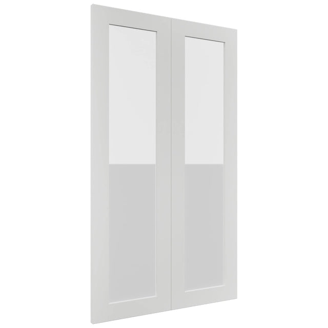 Fabuwood Luxe Frost DS GDW2442 Wall Glass Door, Front View