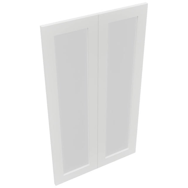 Fabuwood Luxe Frost DS GDW2442 Wall Glass Door, Top View