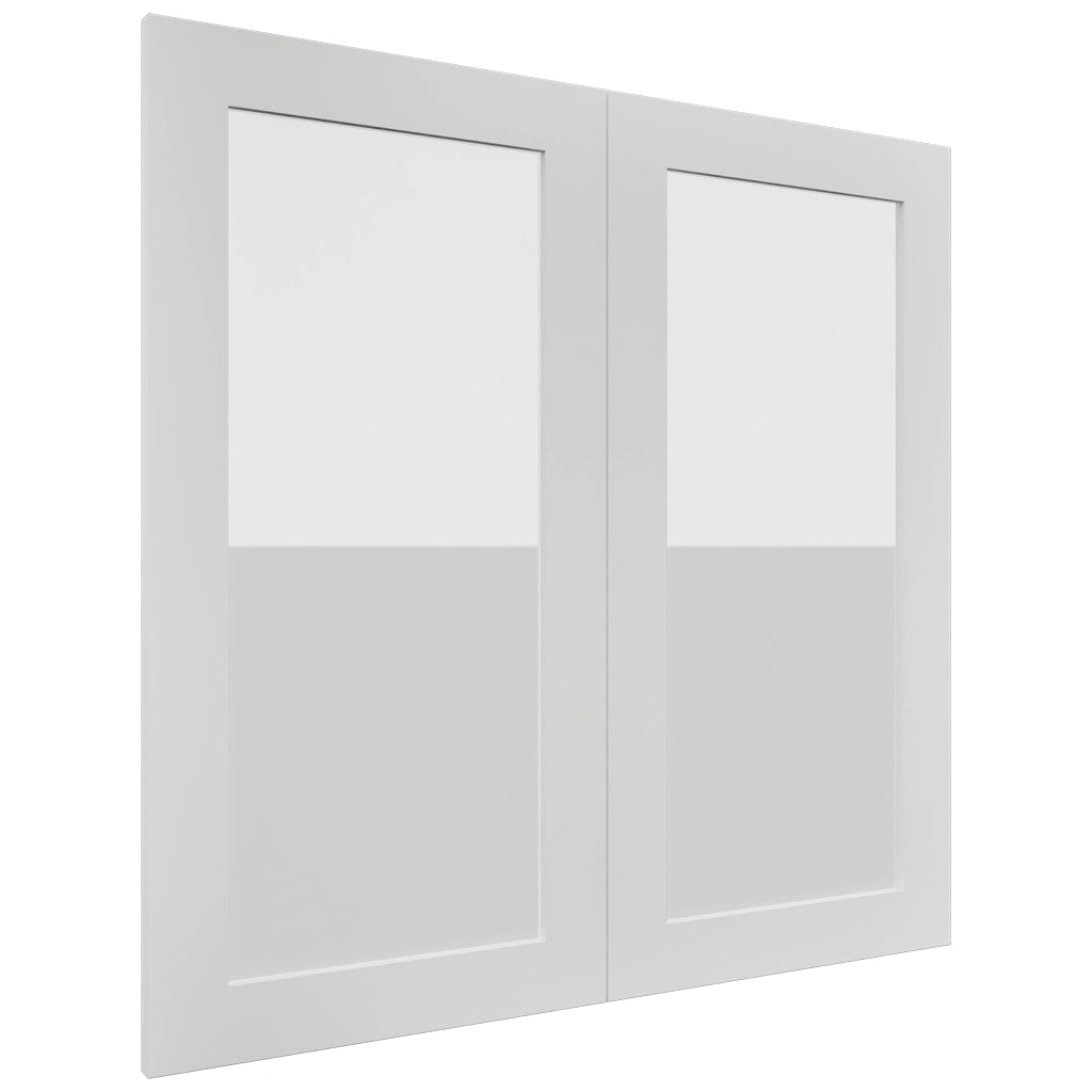 Fabuwood Luxe Frost DS GDW3030 Wall Glass Door, Front View