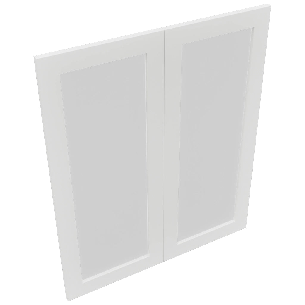 Fabuwood Luxe Frost DS GDW3036 Wall Glass Door, Top View