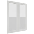 Fabuwood Luxe Frost DS GDW3039 Wall Glass Door, Front View
