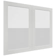 Fabuwood Luxe Frost DS GDW3630 Wall Glass Door, Front View