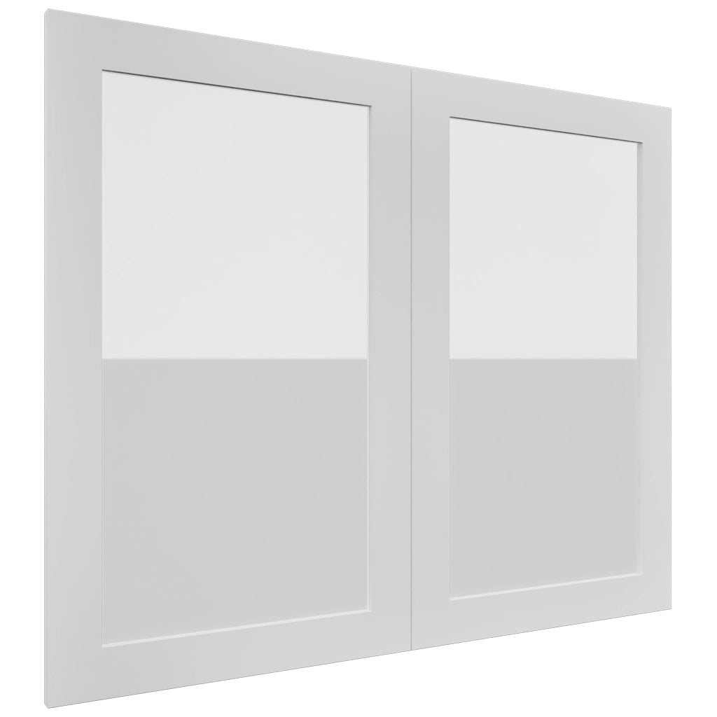 Fabuwood Luxe Frost DS GDW3630 Wall Glass Door, Front View