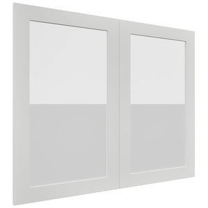 Fabuwood Luxe Frost DS GDW3630 Wall Glass Door, Front View