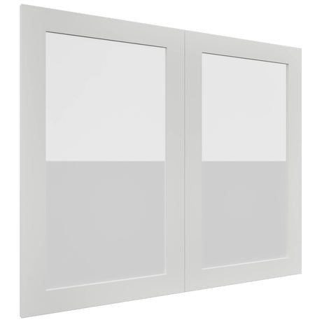 Fabuwood Luxe Frost DS GDW3630 Wall Glass Door, Front View