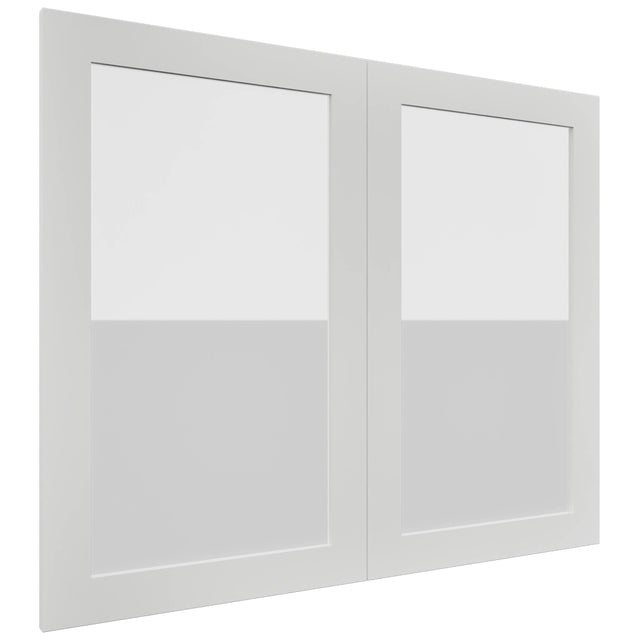 Fabuwood Luxe Frost DS GDW3630 Wall Glass Door, Front View