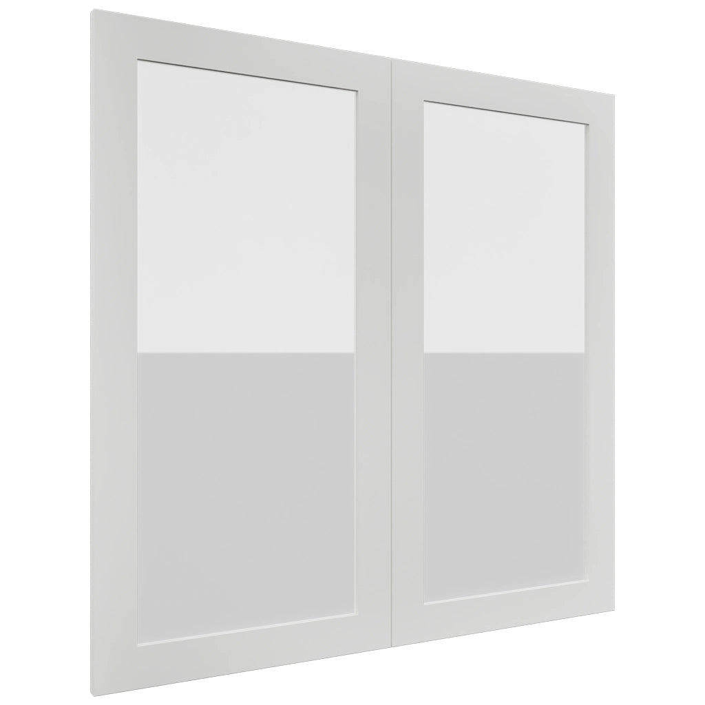 Fabuwood Luxe Frost DS GDW3636 Wall Glass Door, Front View