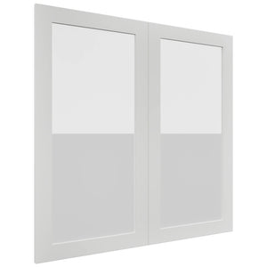 Fabuwood Luxe Frost DS GDW3636 Wall Glass Door, Front View