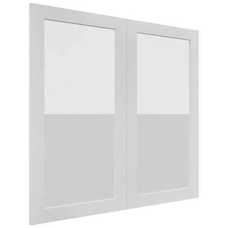 Fabuwood Luxe Frost DS GDW3636 Wall Glass Door, Front View