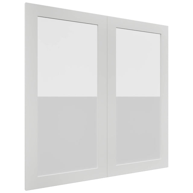 Fabuwood Luxe Frost DS GDW3636 Wall Glass Door, Front View